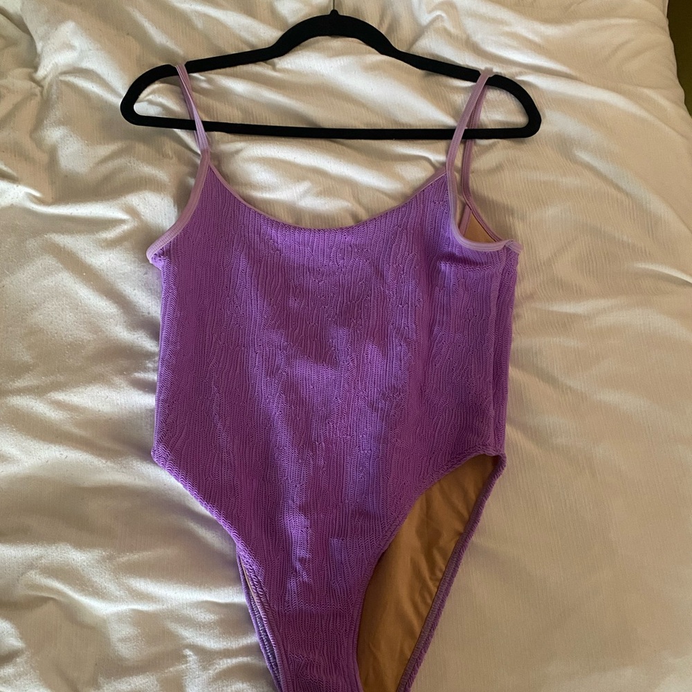 Purple One Piece Swimsuit